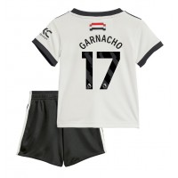 Camisa de time de futebol Manchester United Alejandro Garnacho #17 Replicas 3º Equipamento Infantil 2024-25 Manga Curta (+ Calças curtas)